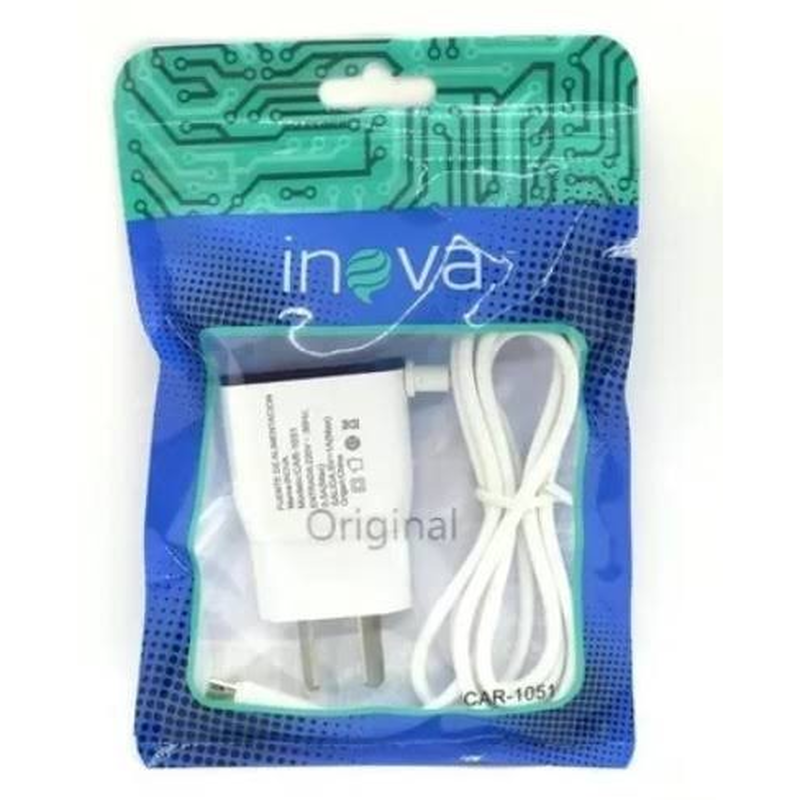 CARGADOR INOVA CON CABLE MICRO USB V8 - foto 1