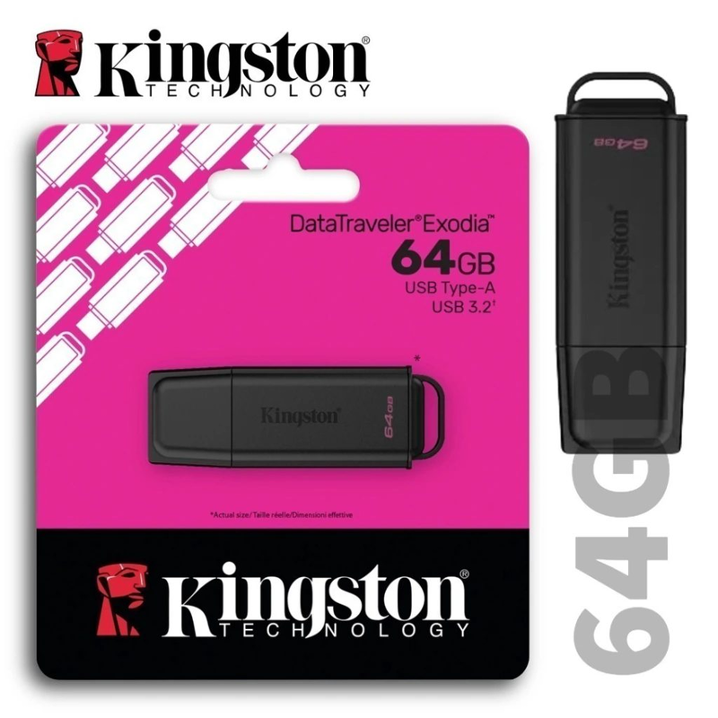 PENDRIVE 64GB KINGSTON DATA TRAVELER