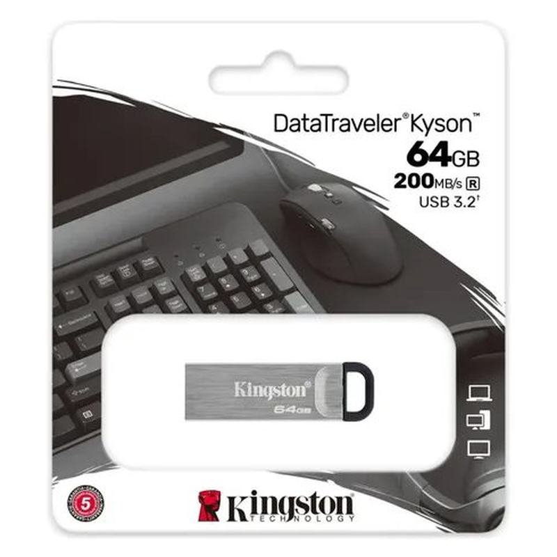 PENDRIVE 64GB KINGSTON METAL EXODIA