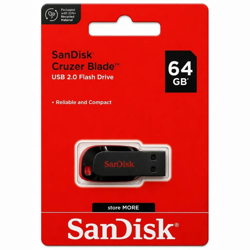 PENDRIVE 64GB SANDISK CRUZER BLADE