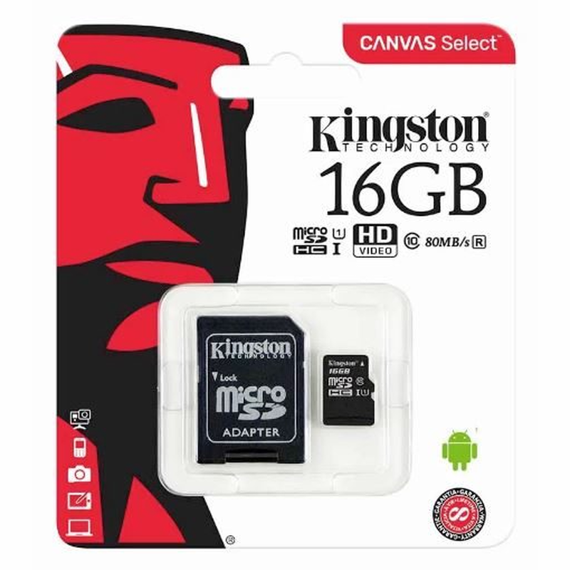 Tarjeta de Memoria SD 16GB Kingston