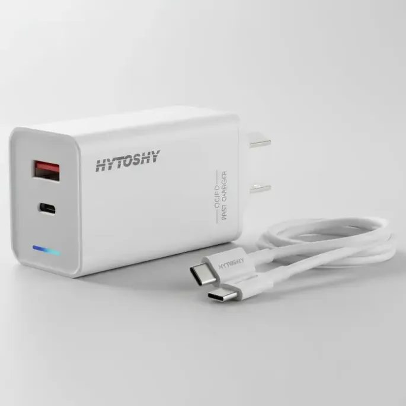 Cargador Ultra Rápido 100W Hytoshy USB-C y USB-A Compatible Samsung Motorola Xiaomi