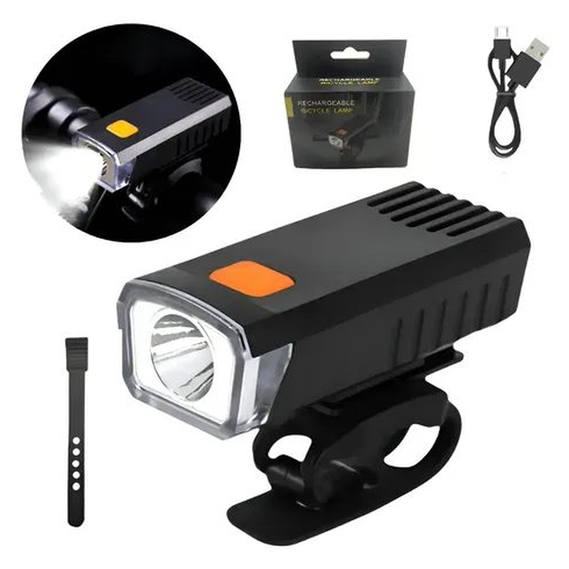 Luz delantera para Bicicleta Recargable USB - foto 3