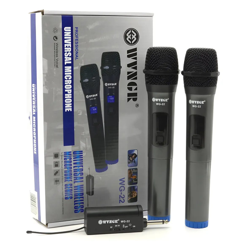 Microfonos Inalambricos Profesionales Uhf Receptor Recargable x2 - foto 2