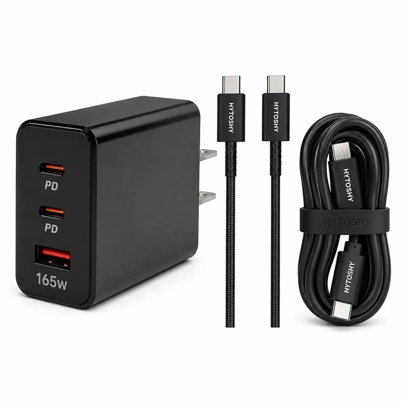 Cargador Carga Rápida 3 Puertos 165w Usb A Usb C HISOTHY