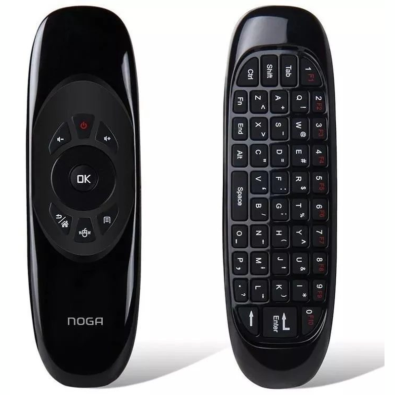 Control remoto Air Mouse Teclado Smart Tv Noga Nkb-air Rgb Android Inalambrico Color Negro - foto 2