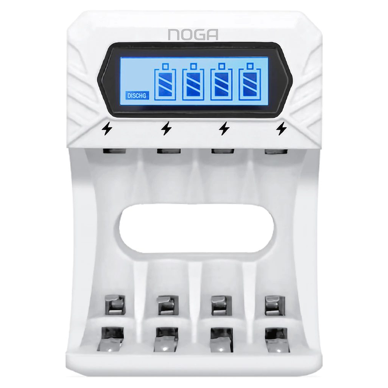 Cargador De Pilas Recargables Noga Ng-6000c Usb-c AA y AAA