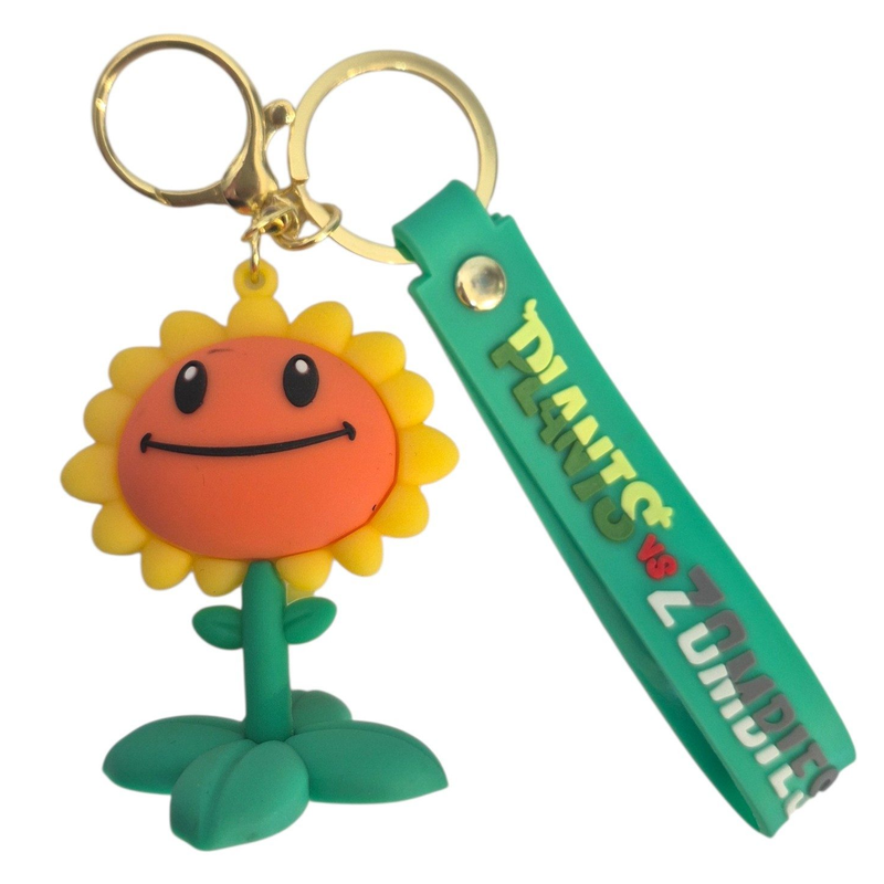 Llavero Plantas VS Zombies 3D Silicona - foto 1
