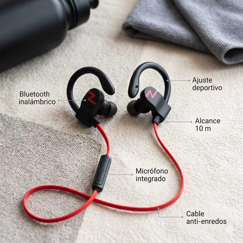 Auriculares Inalámbricos Bluetooth Noga SPORT Fit NG-bt300 - foto 3