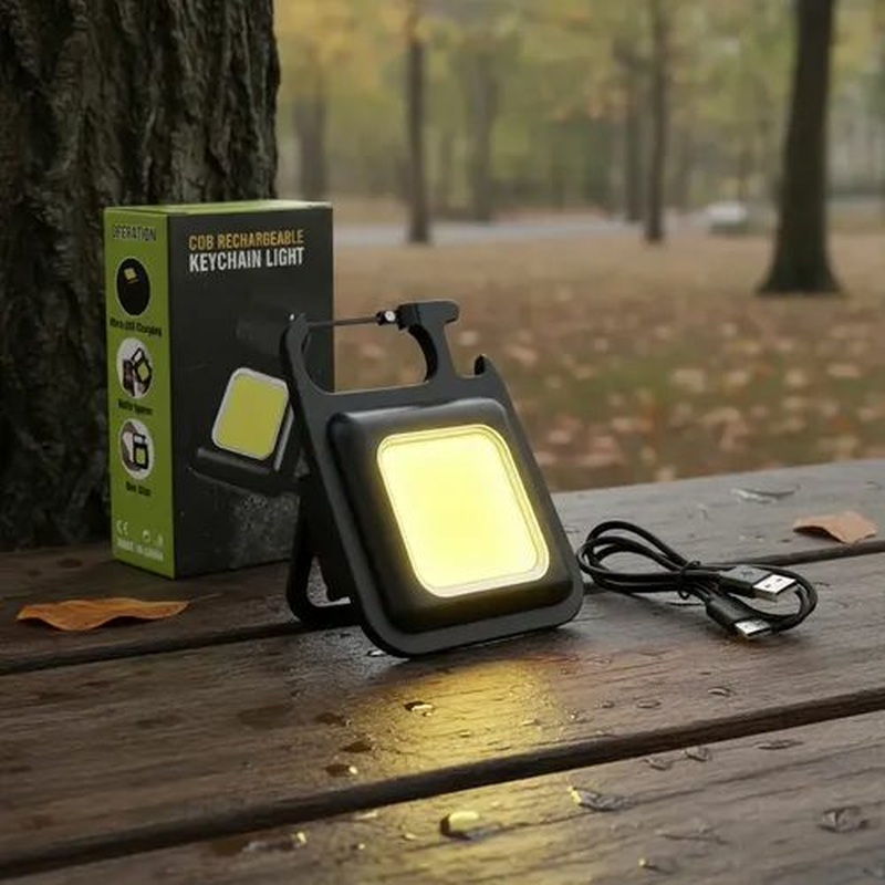 Mini Linterna Led Recargable Usb Llavero Luz Blanco Frio - foto 2