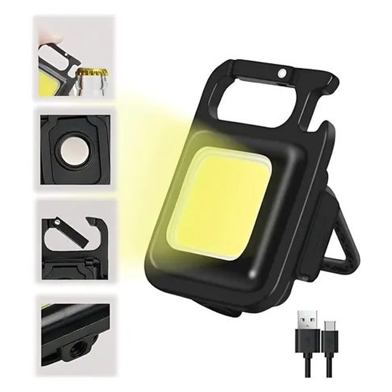 Mini Linterna Led Recargable Usb Llavero Luz Blanco Frio - foto 3