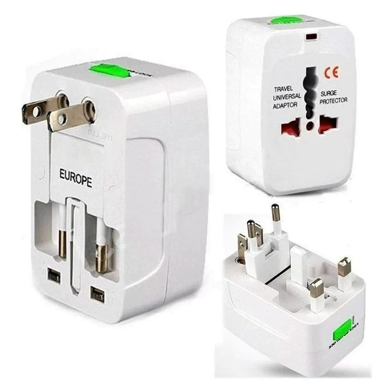 Adaptador Enchufe Universal Viajero Mundial 110 220 V Paises - foto 2