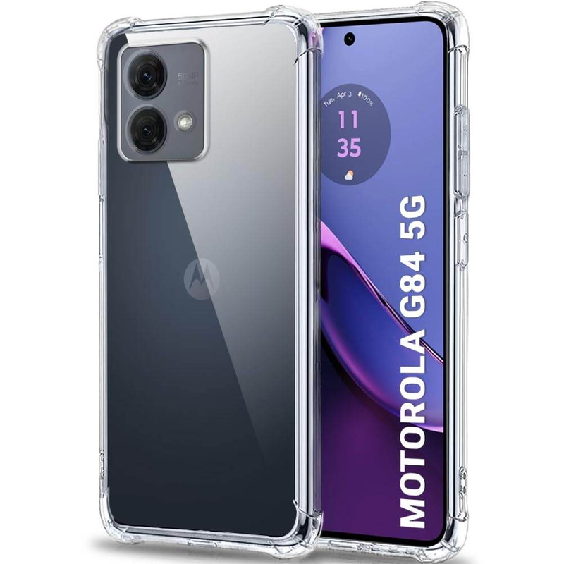 FUNDA MOTO G84 5G Transparente Reforzada TPU Cristal