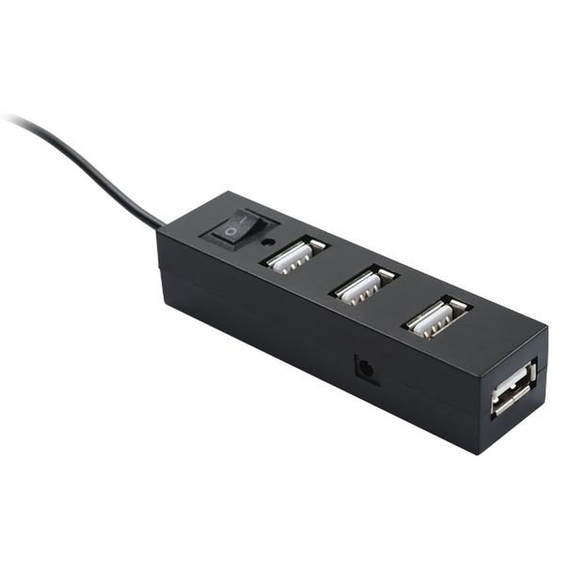 Hub Usb Multiplicador 4 Puertos Usb Luz Led Pc Notebook - foto 2