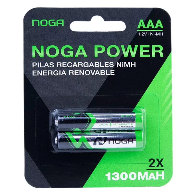 Pila AAA RECARGABLE NOGA 1300MAH 2 unidades - foto 1