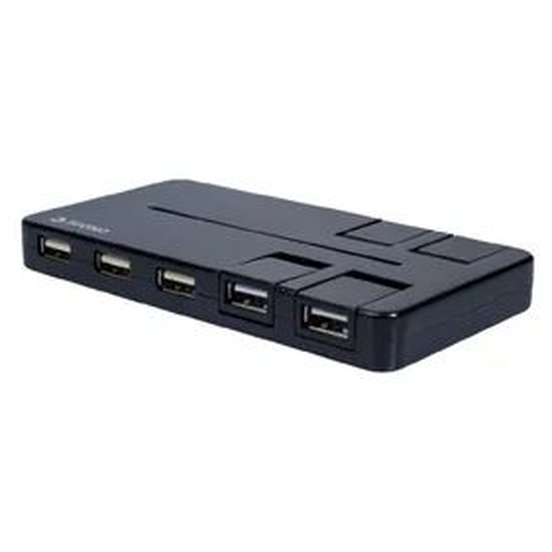 Hub Usb 10 Puertos Luz Led Suono Negro - foto 1