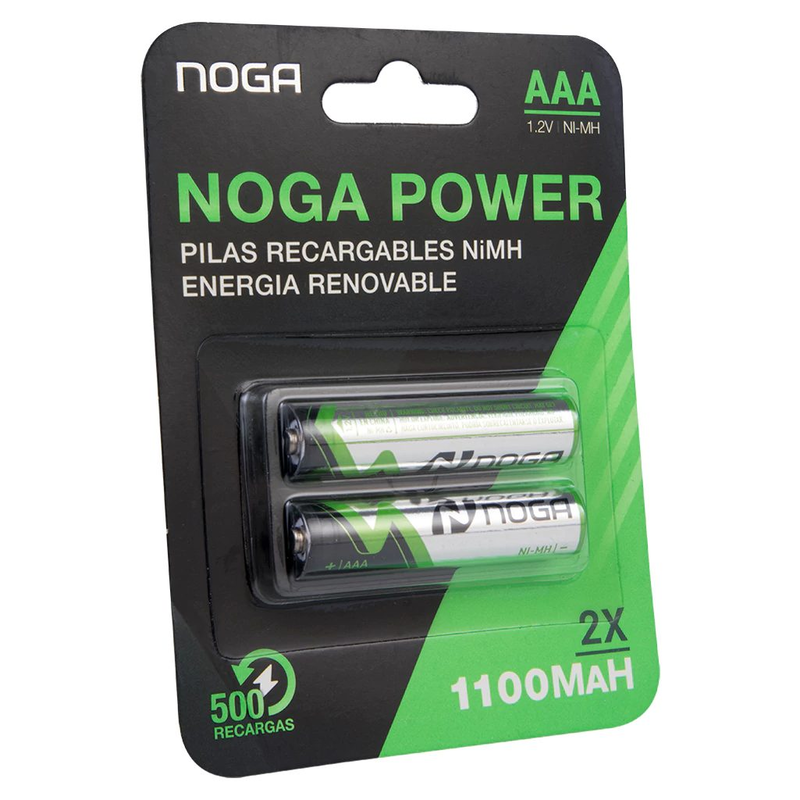 Pila AAA RECARGABLE NOGA 1100mah 2 unidades - foto 2