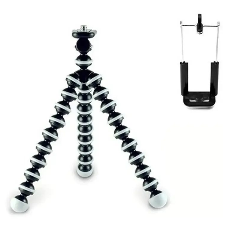 Tripode Flexible Soporte Adaptador Celular Gorila 18cm