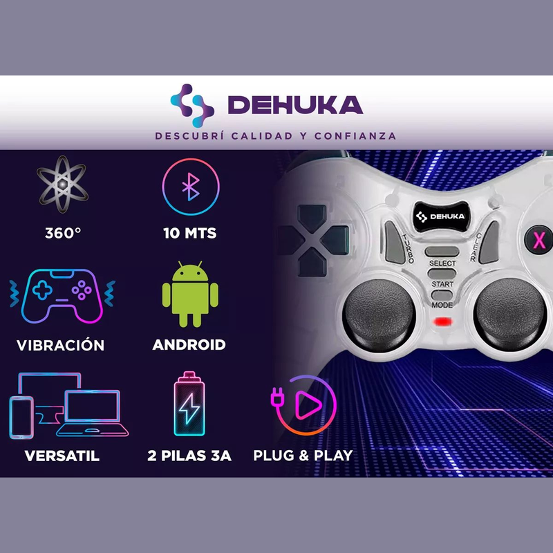 Joystick Dehuka Inalámbrico para PC, PS3 y Android con Bluetooth - foto 3