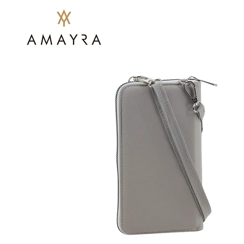 BANDOLERA PORTA CELULAR AMAYRA GRIS - foto 2