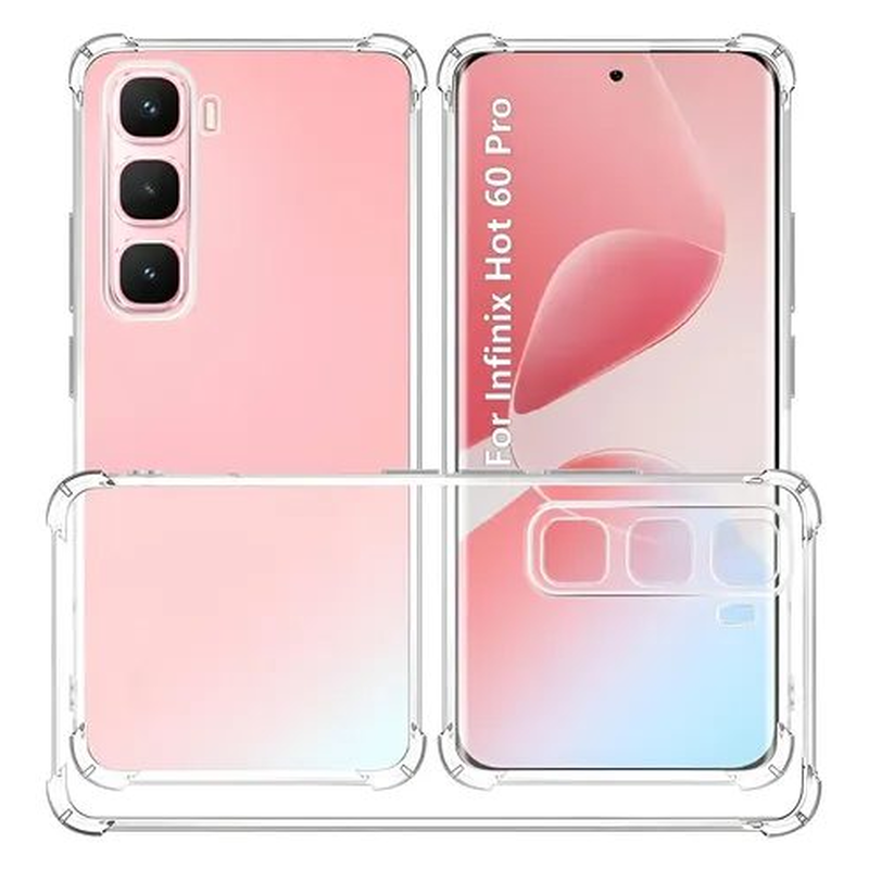 FUNDA INFINIX HOT 60/60i transparente anti shock reforzada - foto 2