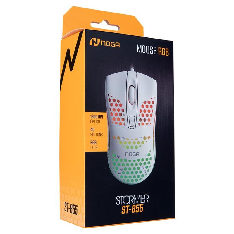 Mouse Gamer con luces RGB 1600dpi Noga ST-855 - foto 2