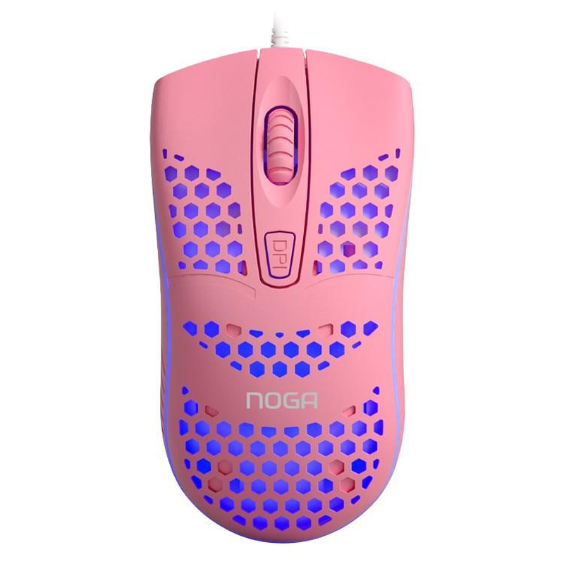 Mouse Gamer con luces RGB 1600dpi Noga ST-855