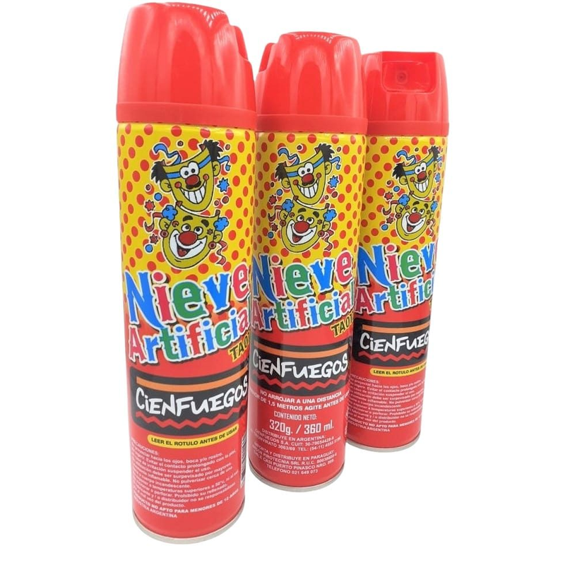 Nieve Espuma Artificial Carnaval Aerosol Fiestas x1 | Cotillón Cienfuegos - foto 1