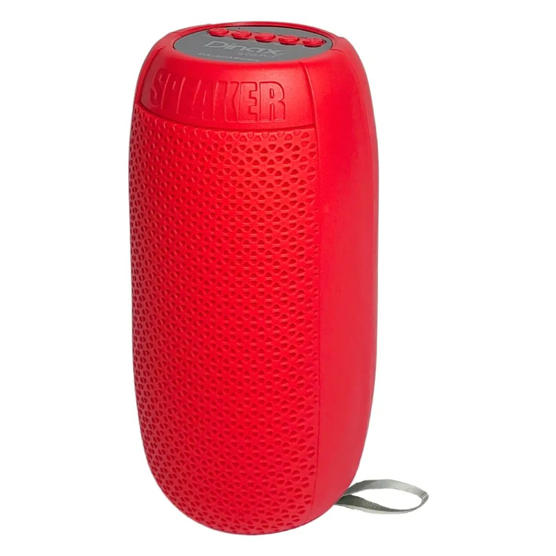 Parlante Bluetooth Inalámbrico Dinax Portátil Luces LED RGB Rojo - foto 1