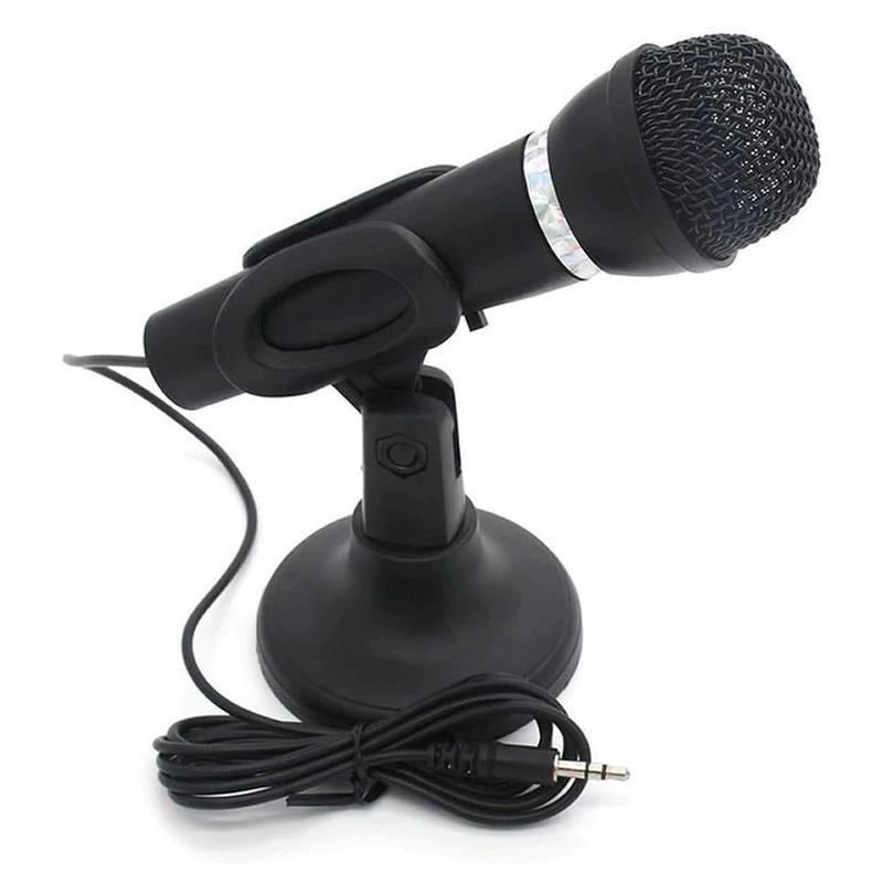 MICROFONO CON CABLE Y BASE HI FI Dinax Extreme 3.5mm PC