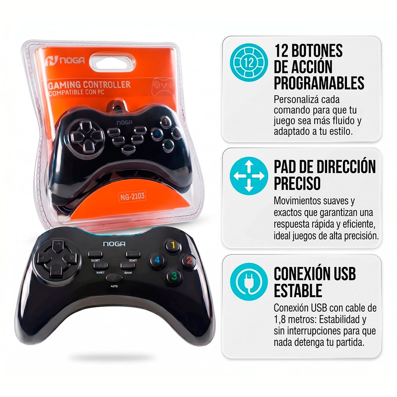 Joystick para PC NOGA USB - foto 4