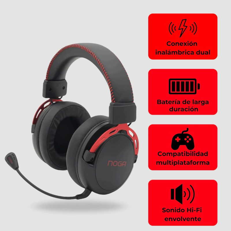 AURICULAR GAMER INALAMBRICO 2.4 Bluetooth CABLE PC USB  MUZAN V2 - foto 3