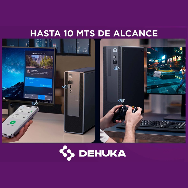 ADAPTADOR DEHUKA INALAMBRICO USB BLUETOOTH PC Dongle - foto 3