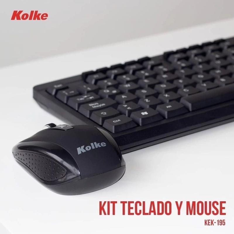 TECLADO y MOUSE INALÁMBRICO KOLKE | KEK-195 PC USB - foto 3