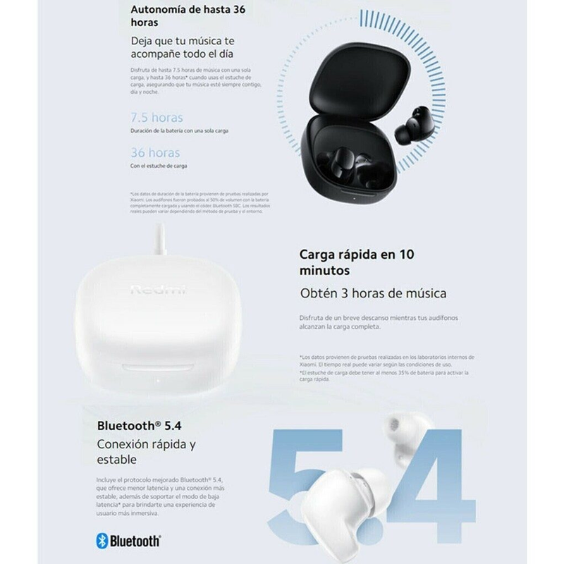 Auricular Xiaomi Redmi Buds 6 Play - foto 4