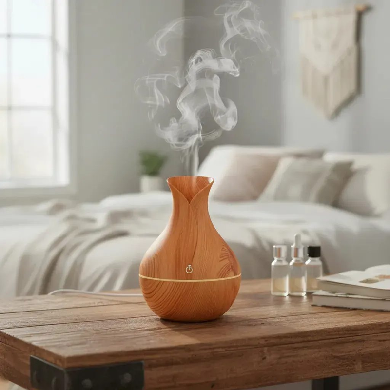 Humidificador De Ambiente Difusor Ultrasónico Automatico apto esencias Silencioso - foto 2