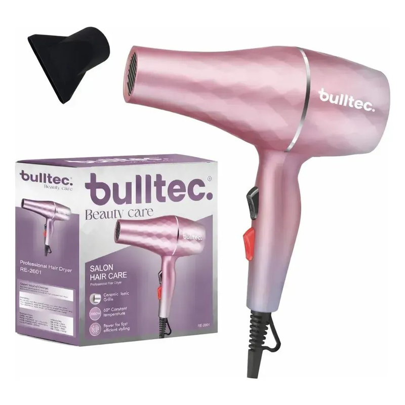 Secador De Pelo Profesional 1800w Bulltec Iónico Rosa Pálido - foto 1