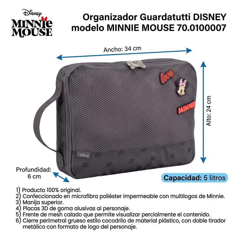 Organizador de viaje disney minnie mouse neceser - foto 5