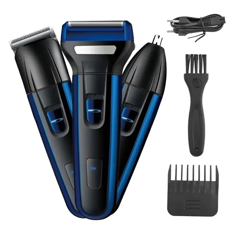 Maquina Corta Pelo Barba Recortadora Rasuradora 3 En 1 recargable - foto 1