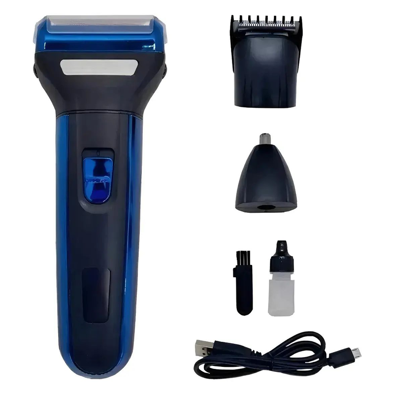 Maquina Corta Pelo Barba Recortadora Rasuradora 3 En 1 recargable - foto 2