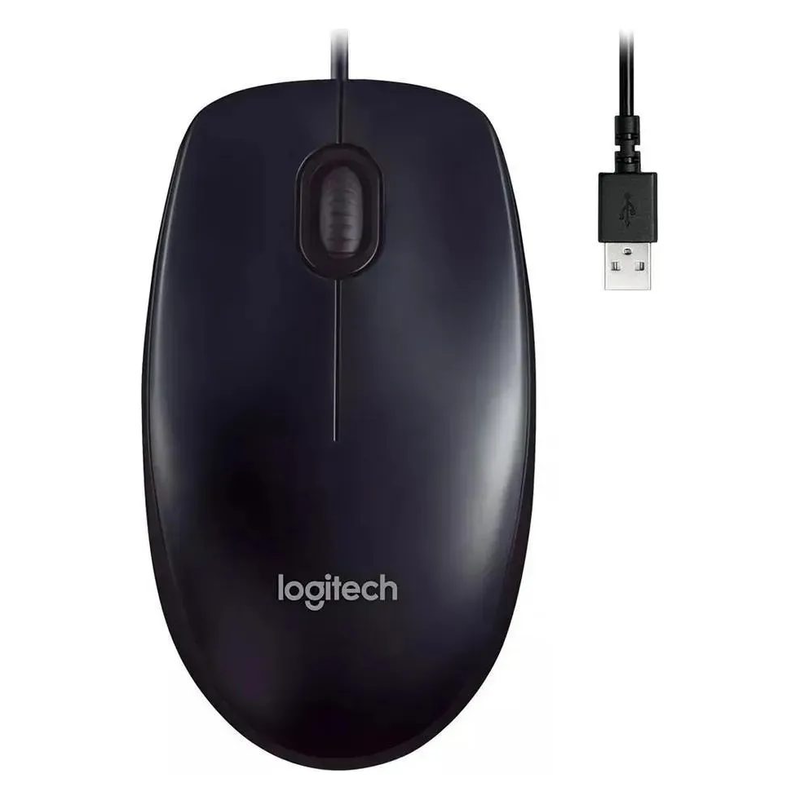 Mouse Logitech M90 PC USB Oficina - foto 1