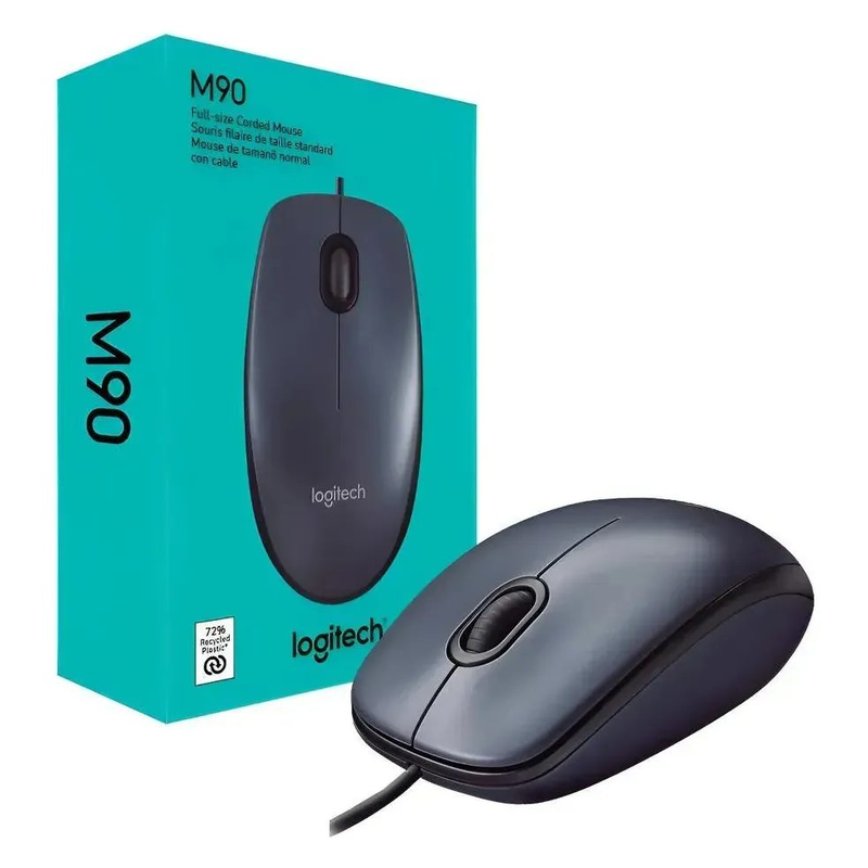 Mouse Logitech M90 PC USB Oficina - foto 3