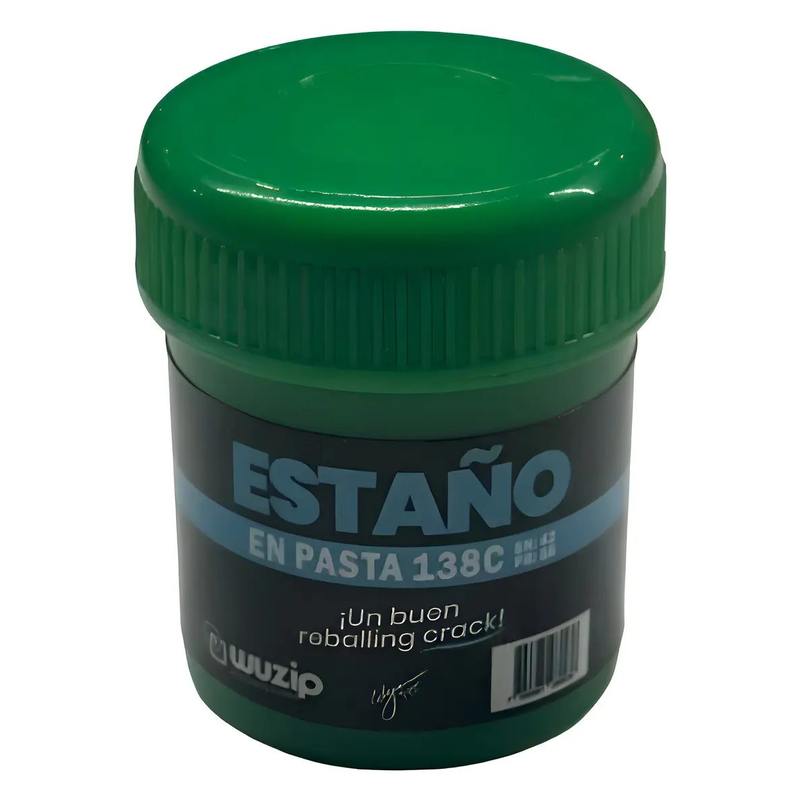 Estaño en Pasta 138°C 40g Wuzip Para Reballing IC Libre de Plomo Soldadura