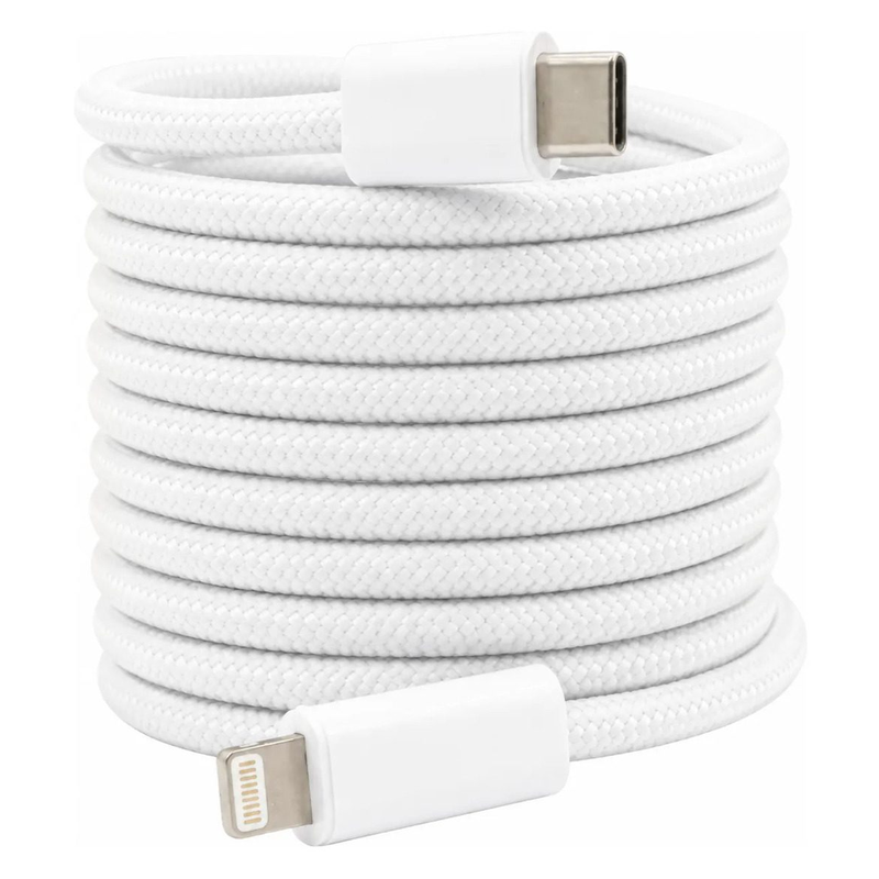 Cable YUGAO 35w Ultra Rápido 1m C A L Lightning Doble Trenzado Para iPhone - foto 2