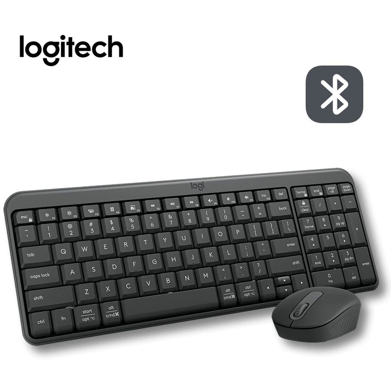 Teclado Y Mouse Bluetooth Logitech Mk250 Mouse Negro Teclado Negro - foto 1