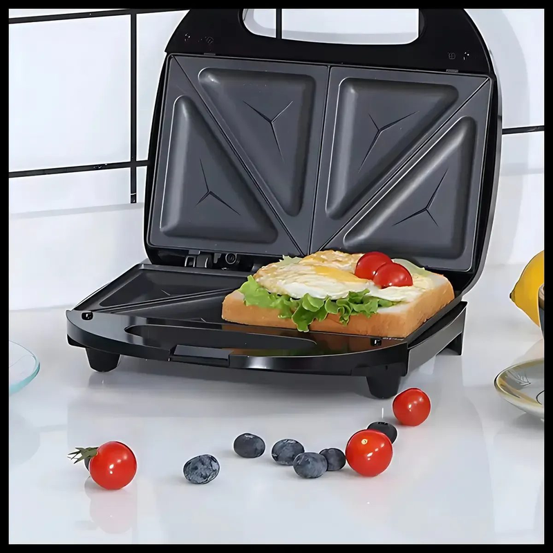 Sandwichera Tostadora Eléctrica Dinax 700W Antiadherente 2 Sándwiches - foto 4