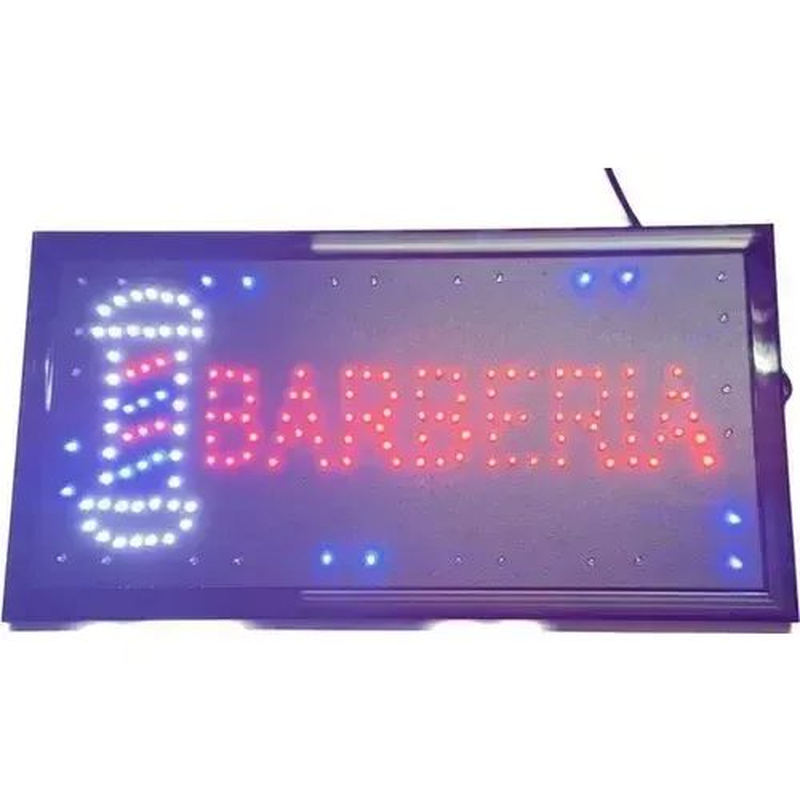 Cartel Led Barberia Luminioso Barber Barbero Barbershop - foto 2
