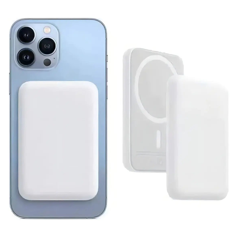 Cargador Magnetico Battery Pack portatil compatible con iphone HYsmart HY0003 blanco Power bank - foto 2
