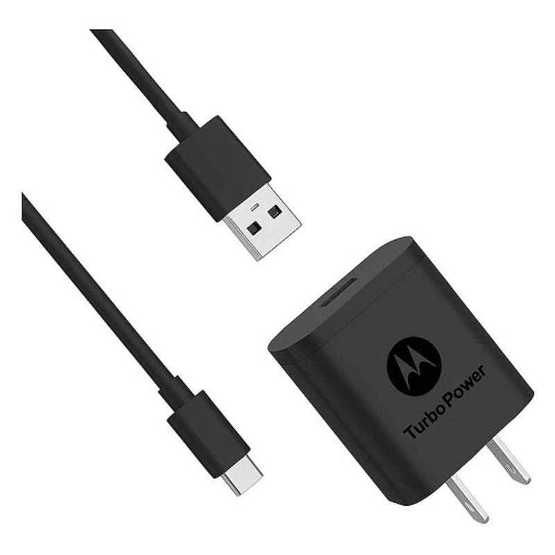 Cargador Motorola turbo power 18w cable USB-C 3.0 - foto 1