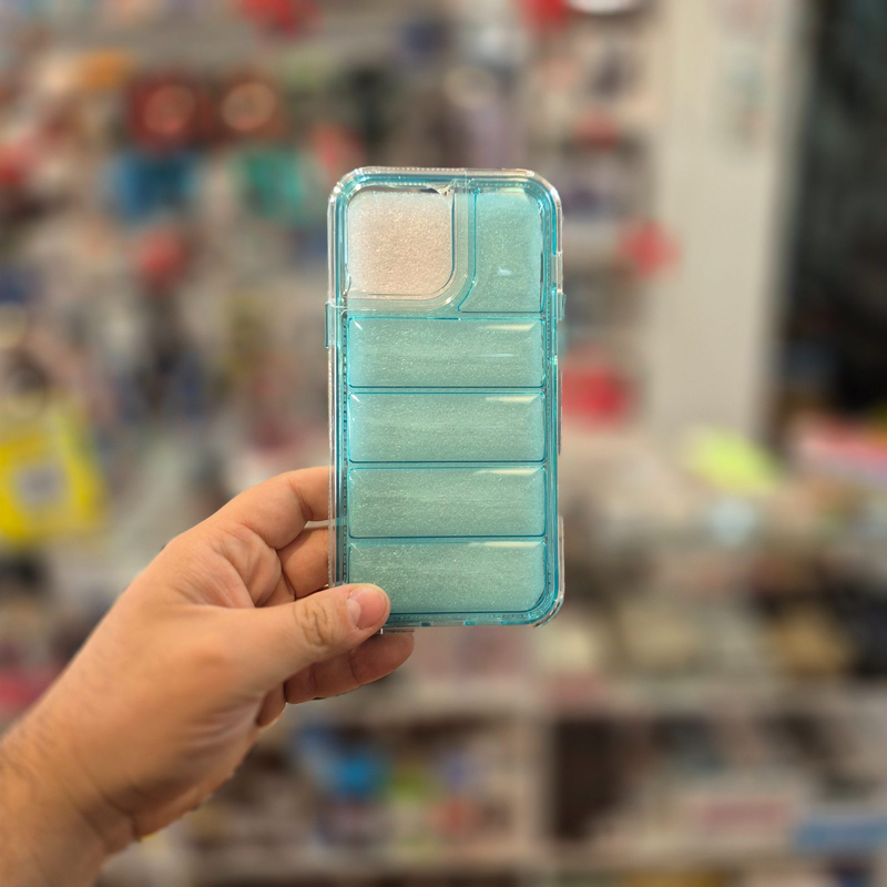 Funda 2 piezas Puff reforzada compatible iPhone 12 Pro Max 13 Pro Max - foto 1